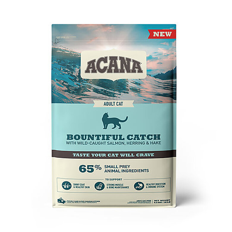 Acana - Croquettes Adult Bountiful Catch Saumon Merlu et Harengs pour Chats - 4,5Kg image number null
