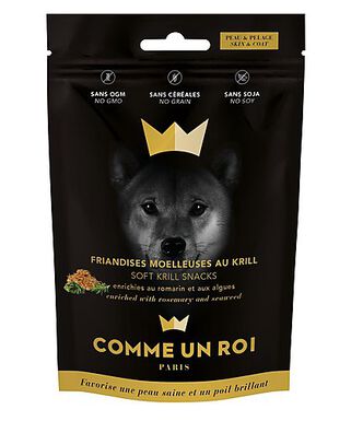 Comme Un Roi - Friandises Skin & Coat Krill et Romarin pour Chien - 100g