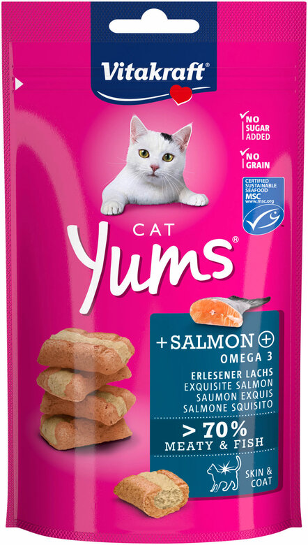 Vitakraft - Friandises Yums au Saumon pour Chat - 40g image number null