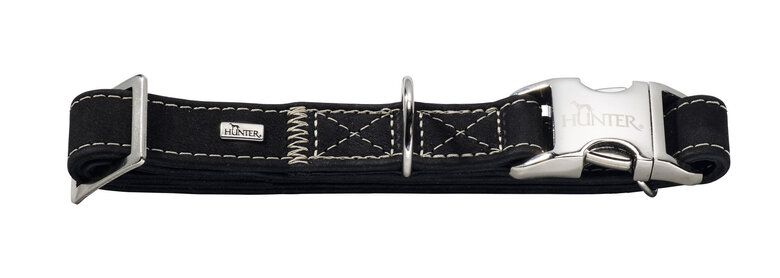 Hunter - Collier Hunting Alu-Strong en Cuir de Bœuf Noir - 65/XL Image numéro 1 Hunter - Collier Hunting Alu-Strong en Cuir de Bœuf Noir - 65/XL Image numéro 1