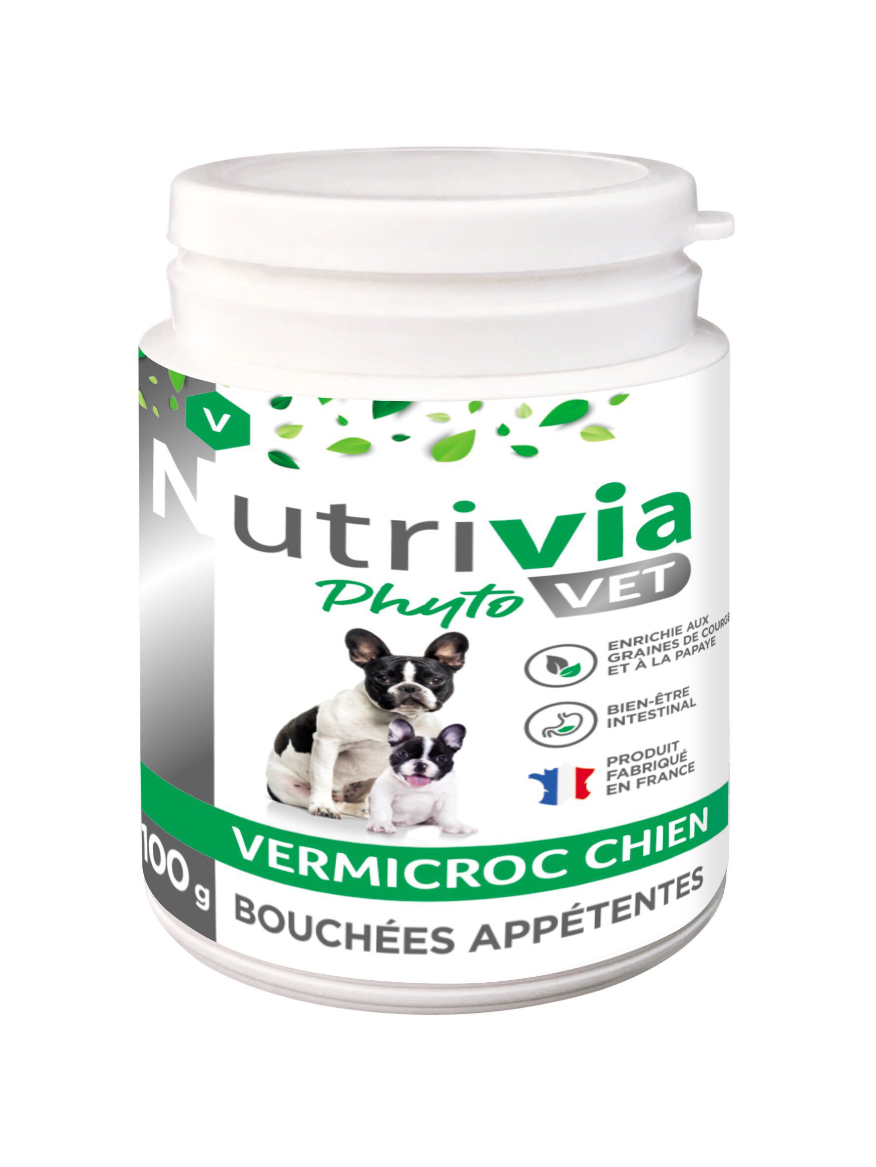 Nutrivia Vet - Bouch&eacute;es App&eacute;tentes Vermicroc pour Chiens - 100g Image num&eacute;ro 1