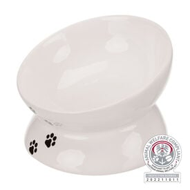 Trixie - Gamelle augmentée en céramique blanc - 0.15 l/13 cm