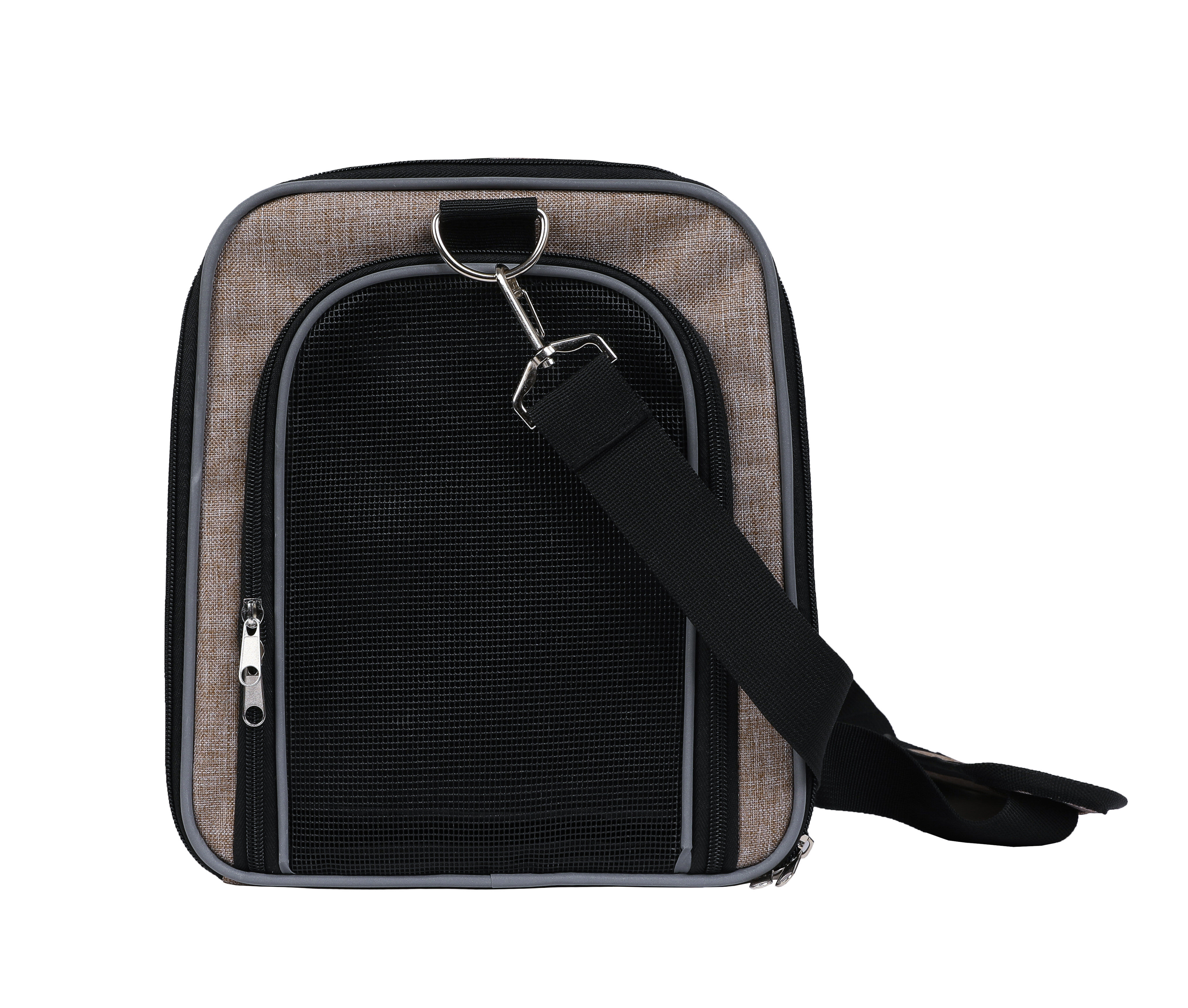 Wouapy - Sac de Transport D&eacute;tente Beige pour Chien - 45x25x28cm Image num&eacute;ro 2