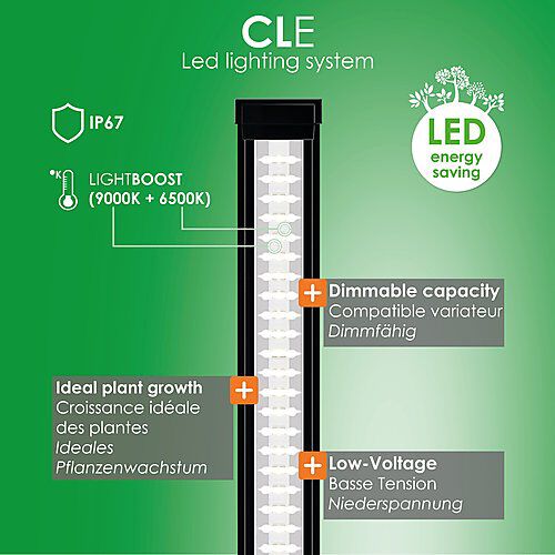 Ciano - Rampe Led CLE 60 Blanc Universal pour Aquarium d'Eau Douce Image num&eacute;ro 4