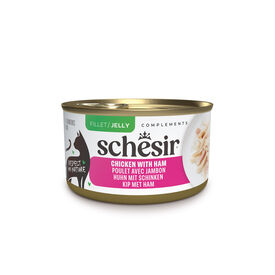 Schesir - P&acirc;t&eacute;e en Gel&eacute;e au Poulet et Jambon pour Chats - 70g