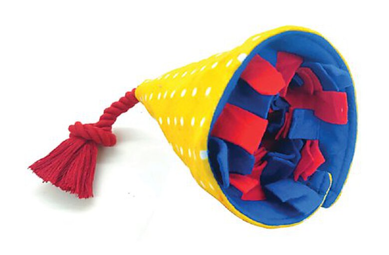 Animalis - Jouet Anniversaire Cache Friandises pour Chiens - 30cm Image numéro 1 Animalis - Jouet Anniversaire Cache Friandises pour Chiens - 30cm Image numéro 1