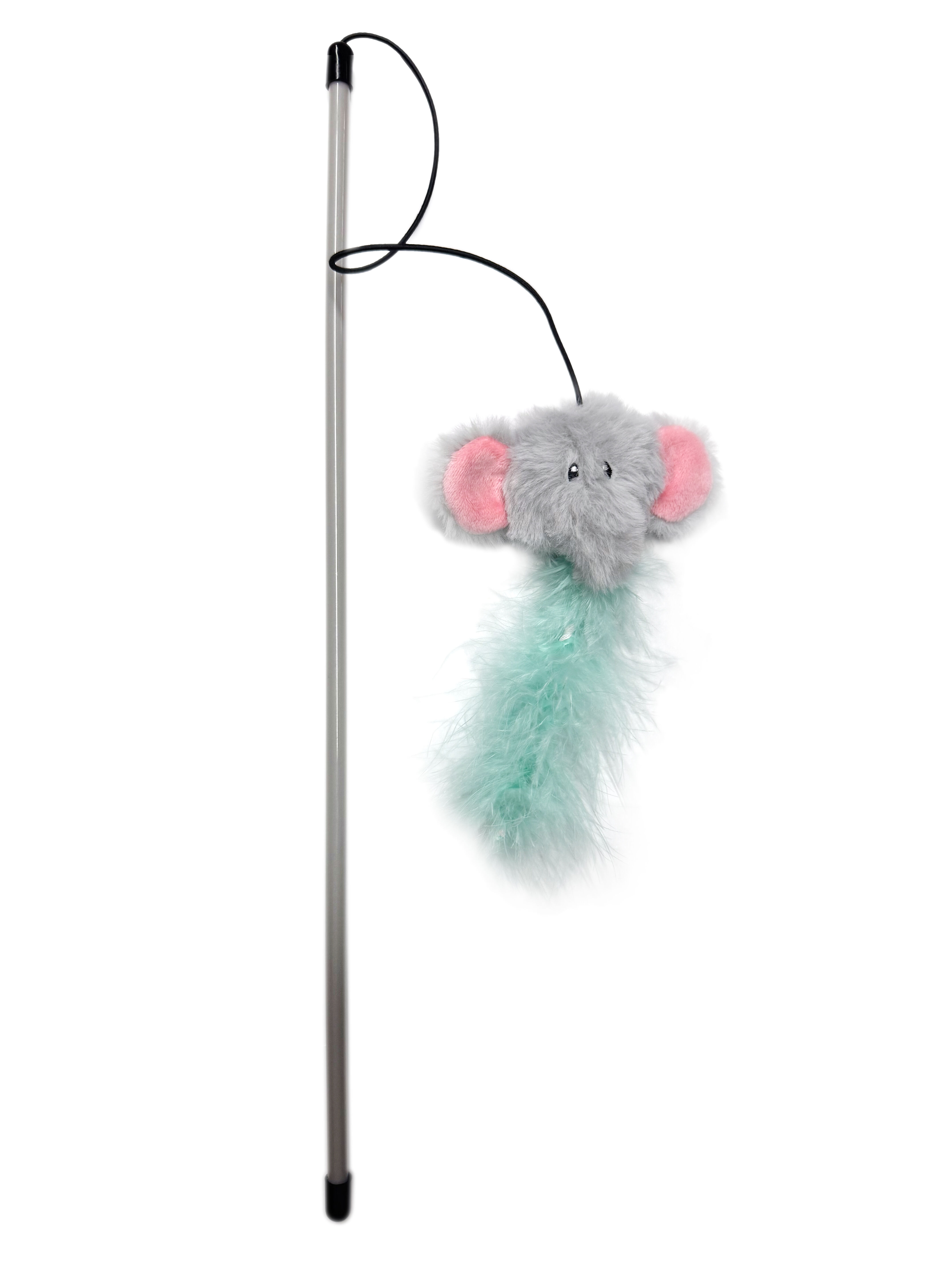 Tootoy! - Jouet Canne &agrave; P&ecirc;che Elephant pour Chats - 47cm Image num&eacute;ro 2