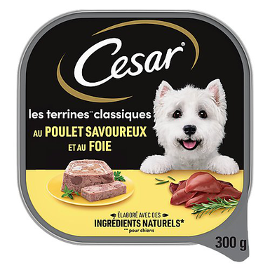 Cesar - Terrine au Poulet et au Foie pour Chiens - 300g