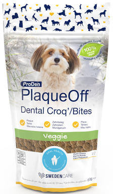 Proden - Plaque Off Friandises Dental Croq'/Bites pour Chiens - 60g