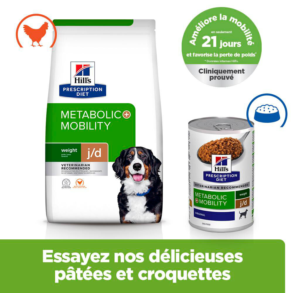 Hill's Prescription Diet- Croquettes Diet J/D Metabolic + Mobility pour Chiens - 12Kg Image num&eacute;ro 4