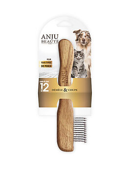 Anju Beaute - Peigne Démêloir 12 lames pour Chiens - 21cm