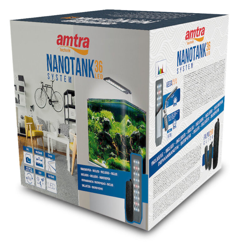 Amtra - Kit Aquarium Nanotank System 36 - 40x30x30cm Image numéro 1 Amtra - Kit Aquarium Nanotank System 36 - 40x30x30cm Image numéro 1