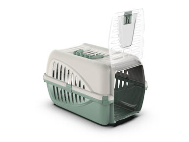 Animalis - Caisse de Transport Panzer Vert pour Chat - 50cm