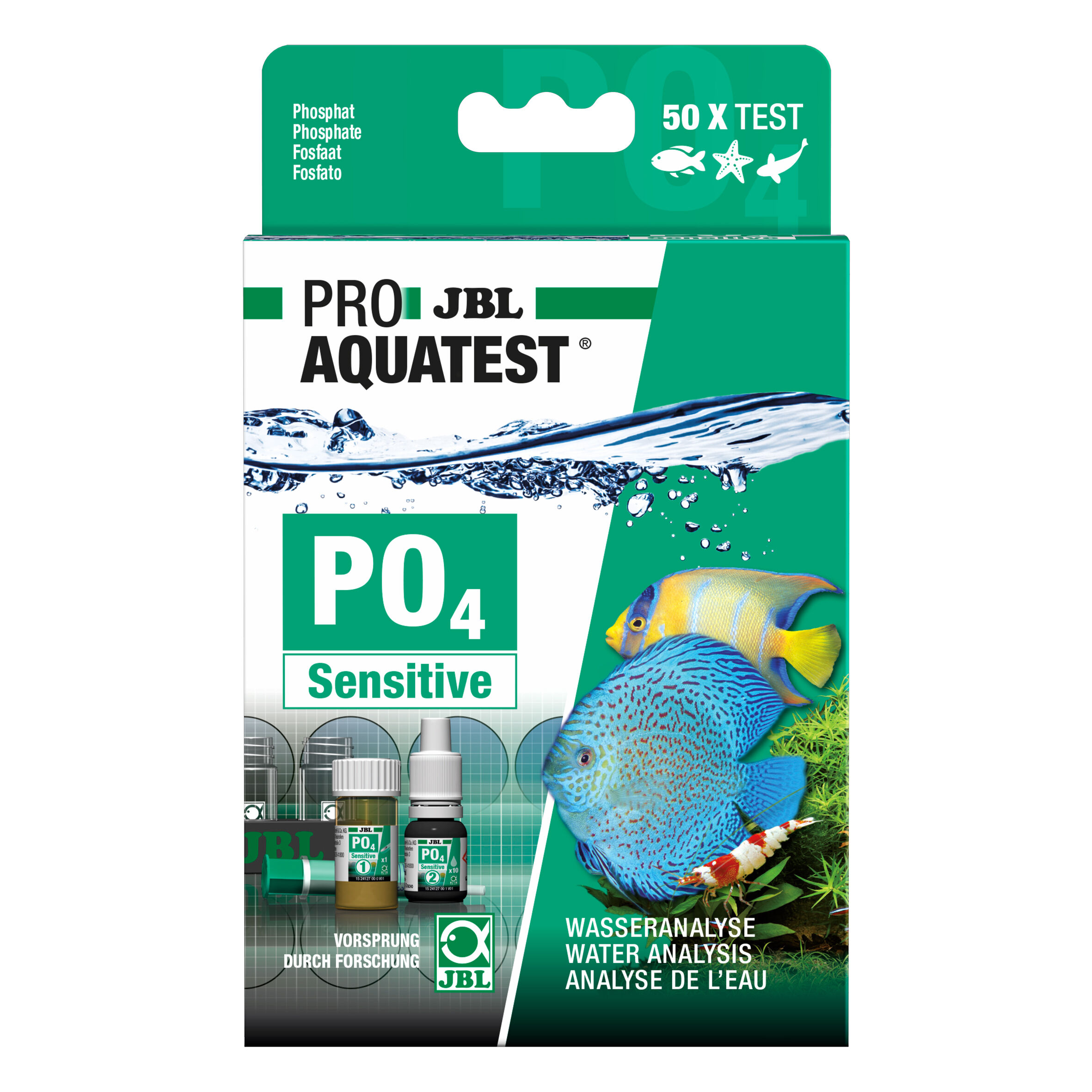 JBL - Proaquatest PO4 Phosphate Sensitiv pour Eau Douce Eau de Mer et Bassins - x1 Image num&eacute;ro 1
