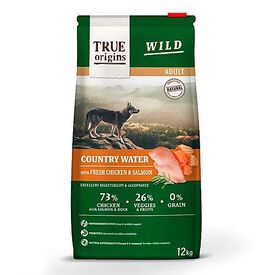 True Origins Wild - Croquettes Poulet & Saumon pour Chiens Adultes