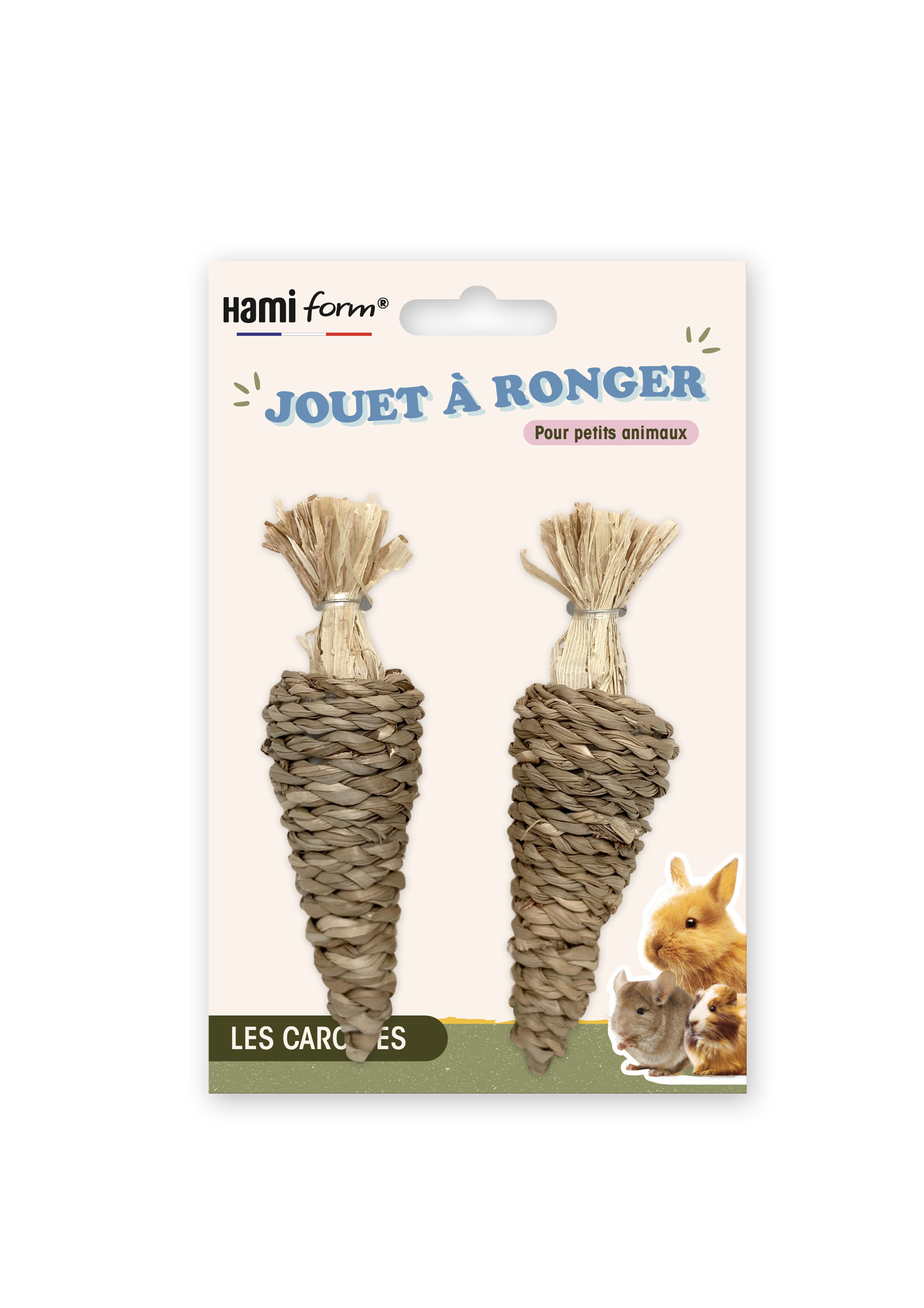 Hamiform - Jouet &agrave; Ronger Carottes pour Lapins - x2 Image num&eacute;ro 1
