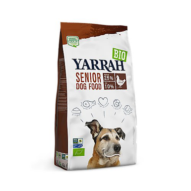 Yarrah - Croquettes Bio au Poulet pour Chiens Seniors - 2Kg