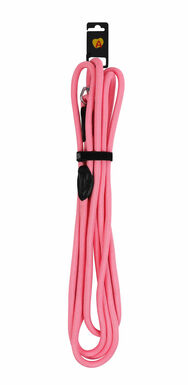 Animalis - Longe en Corde Forte pour Chien Rose