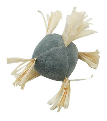 Animalis - Jouet Balle Franges Gris pour Chat - 11cm