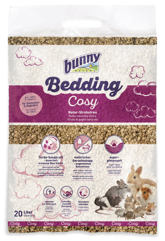 BunnyNature - Liti&egrave;re naturelle paille Bedding Cosy - 20 l Image num&eacute;ro 1