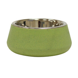 Croci - Bol en Bamboo et Acier TIERRA Vert pour Chien