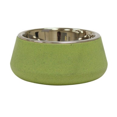 Croci - Bol en Bamboo et Acier TIERRA Vert pour Chien