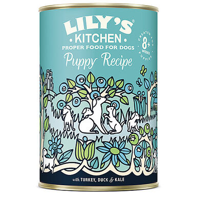 Lily's Kitchen - Recette Puppy Dinde Canard Chou pour Chiot - 400g