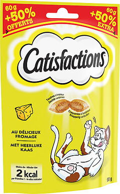 Catisfactions - Friandises au Fromage pour Chat - 60g+50% OFFERTS