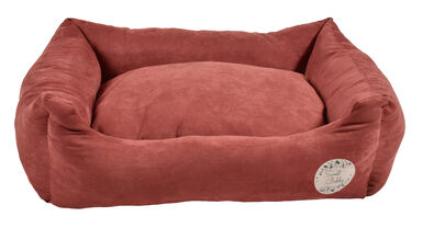 Bobby - Coussin Donut Poilu Taupe pour Chien