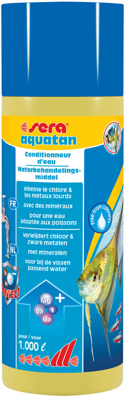 Sera - Conditionneur d'Eau Aquatan pour Aquarium - 250ml Image numéro 1 Sera - Conditionneur d'Eau Aquatan pour Aquarium - 250ml Image numéro 1