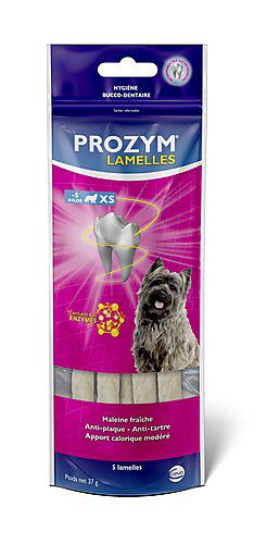 Prozym - Sachet Lamelles Hygi&egrave;ne Bucco-dentaire XS pour Chien - x5 Image num&eacute;ro 1