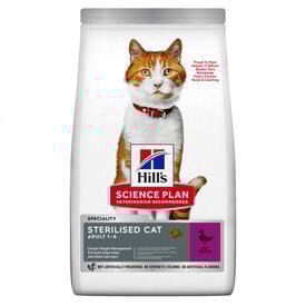 Hill's Science Plan - Croquettes Young Adult Stérilisé au Canard pour Chat