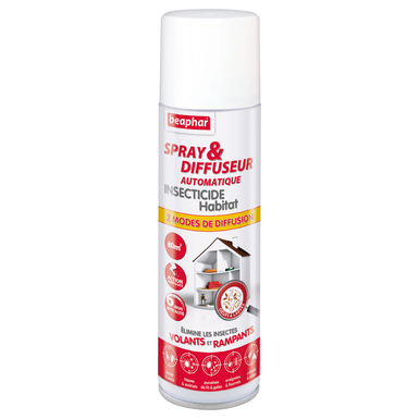 Beaphar - Spray et Diffuseur Automatique 80m2 pour Habitat - 250ml