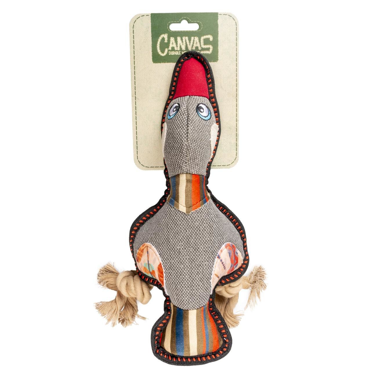 Duvoplus - Jouet Canvas Canard Gris pour Chiens - 33x13x6cm Image num&eacute;ro 2