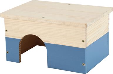 ZOLUX - MAISON BOIS COCHON D'INDE NEOLIFE - BLEU