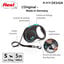 Flexi - Laisse &agrave; Enrouleur Black Design S Sangle - 5m/ Noir/Bleu Indicateur image num&eacute;ro 10