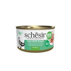 Schesir - P&acirc;t&eacute;e en Gel&eacute;e au Thon et Algues pour Chats - 70g