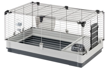 Ferplast - Cage Krolik Large Gris pour Lapin - 100cm