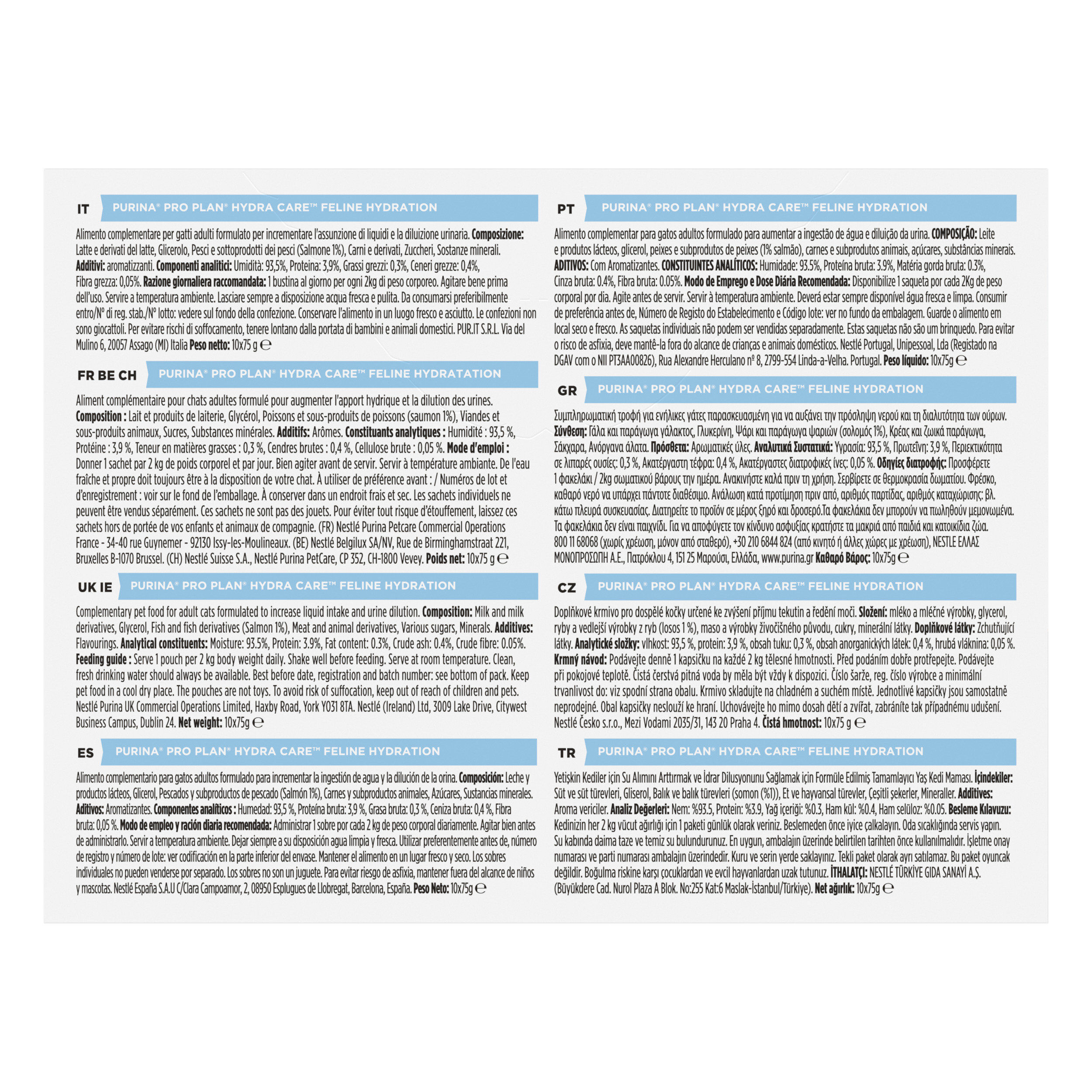 Pro Plan - P&acirc;t&eacute;e Hydra Care Hydration au Saumon pour Chats - 10x75g Image num&eacute;ro 2