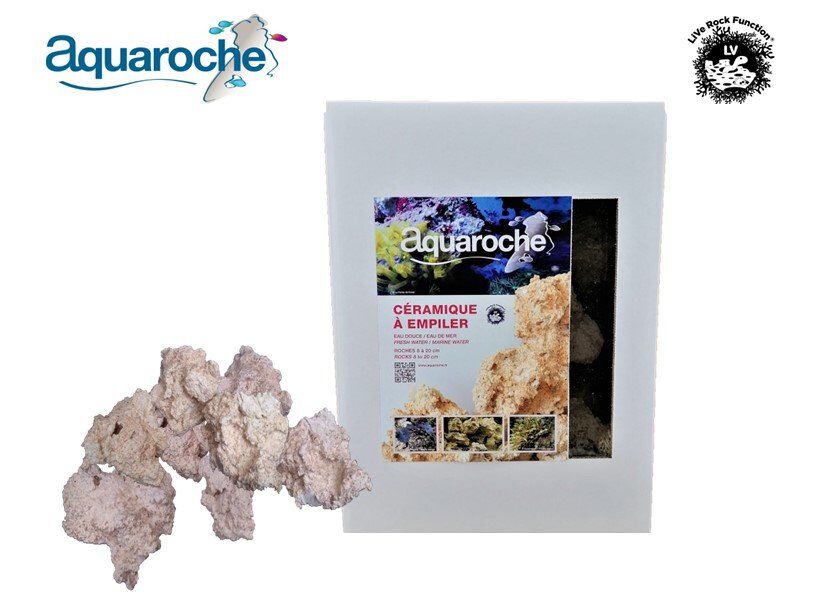 Aquaroche - D&eacute;coration Roches C&eacute;ramique &agrave; Empiler pour Aquarium - 5Kg Image num&eacute;ro 1