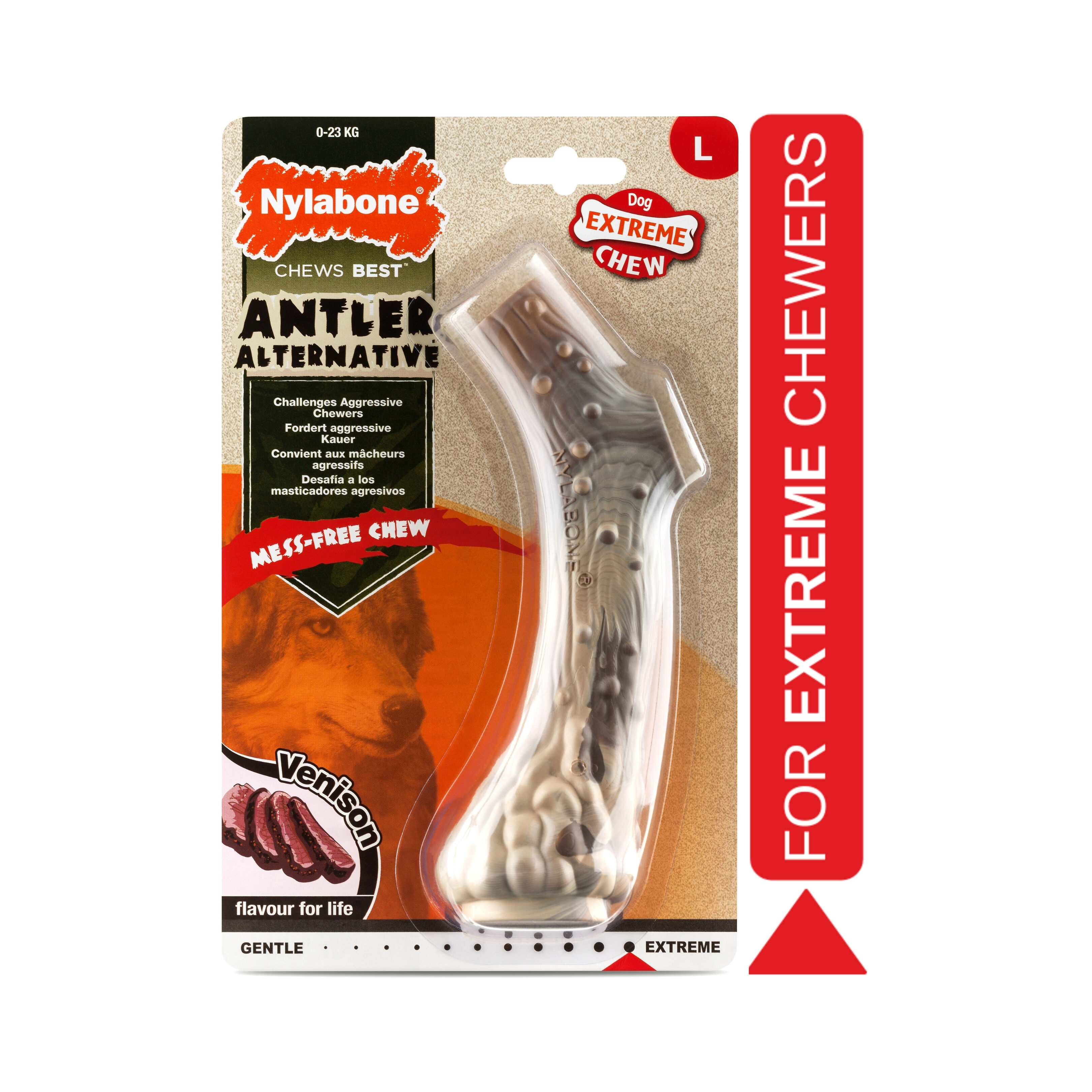 Nylabone - Jouet &agrave; M&acirc;cher Venison Extreme Antler Chew - L Image num&eacute;ro 2