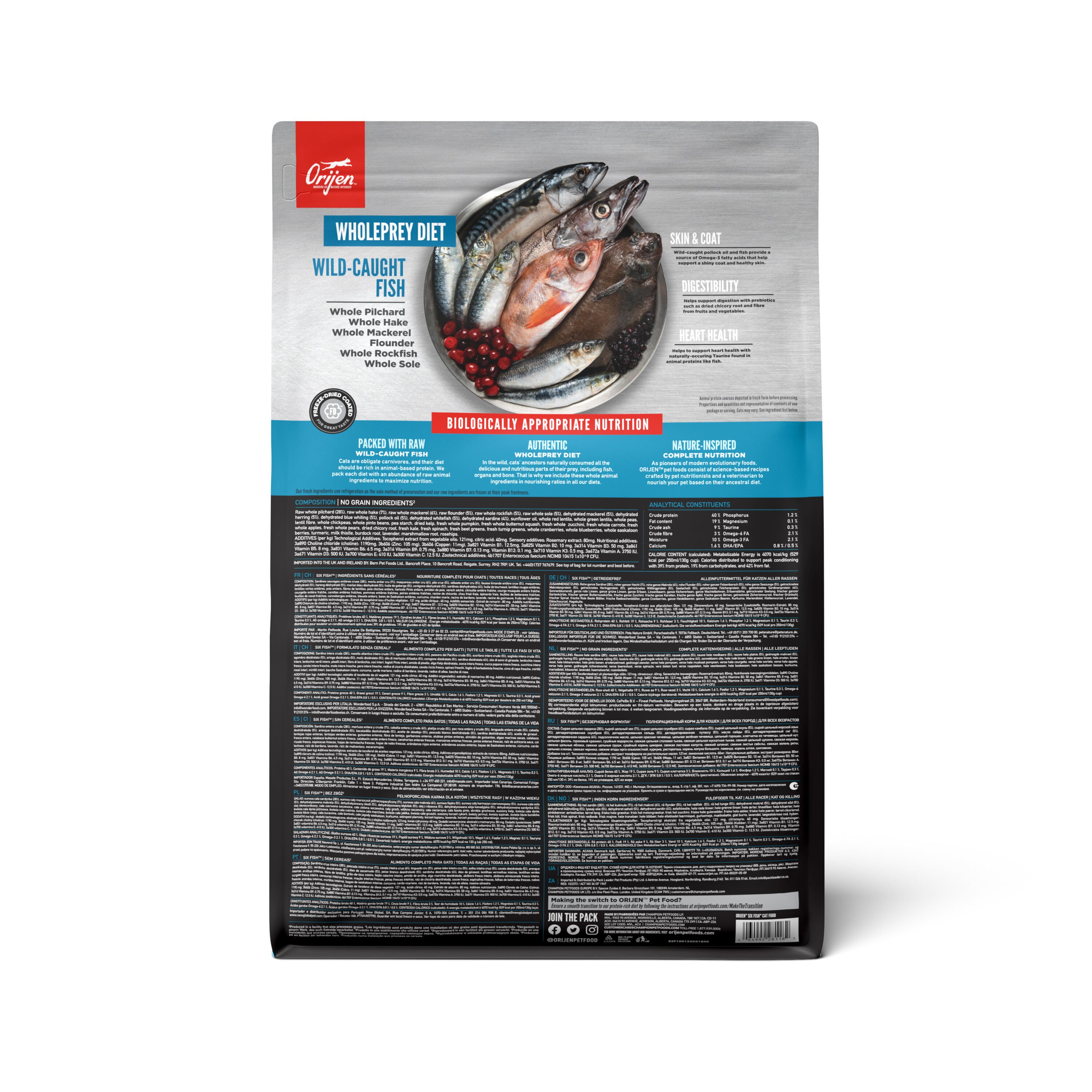 Orijen - Croquettes Six Fish pour Chat - 5,4Kg Image num&eacute;ro 2