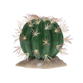 Terradella - D&eacute;coration Cactus Echinocactus pour Terrarium -11x10,5x11cm