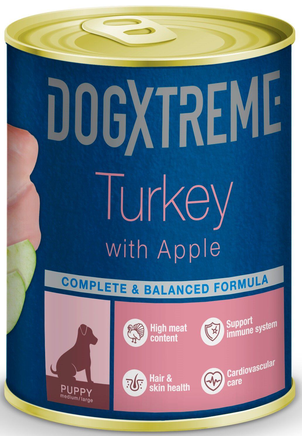 DogXtreme - P&acirc;t&eacute;e Puppy Dinde et Pomme pour Chiots - 400g Image num&eacute;ro 1
