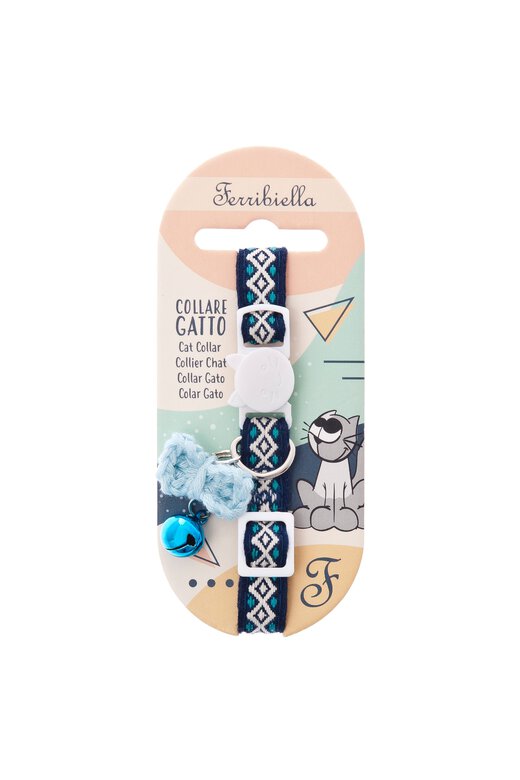 Ferribiella - Collier Anti-Etranglement Iceland pour Chats - Blanc image number null