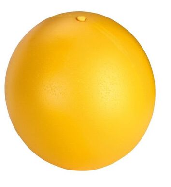Kerbl - Balle de jeu pour chien PP, jaune, Ø30cm