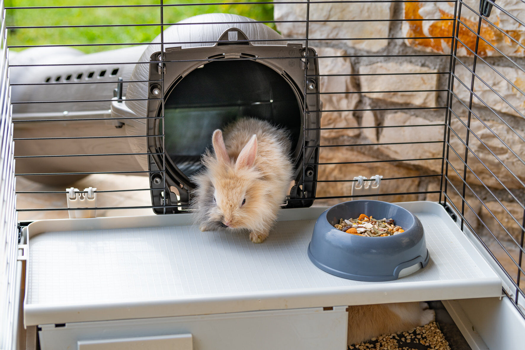 Ferplast - Cage Krolik Large Gris pour Lapin - 100cm Image num&eacute;ro 7