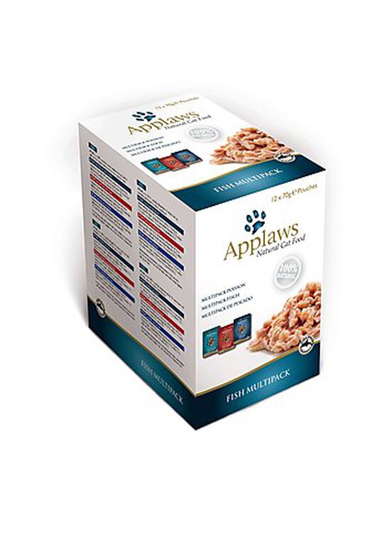 Applaws - Multipack Sachets au Poisson pour Chat - 840g image number null
