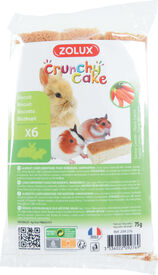 Zolux - Biscuits Crunchy Cake à la Carotte pour Rongeurs - x6
