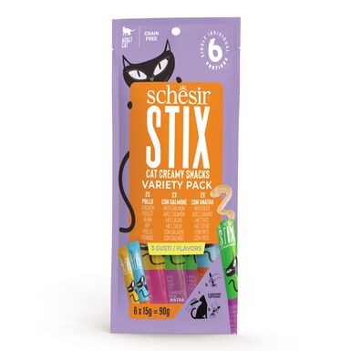 Schesir - Pack Multi-Saveurs Stix Snacks Crémeux - 90g